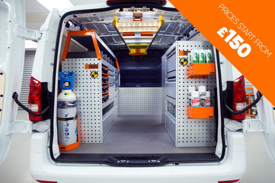 Dizi Mozaik Galon Vans Storage, Minivan Shelving Units