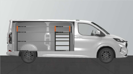 PRO5 Van rack for Ford Custom & VW Transporter L2