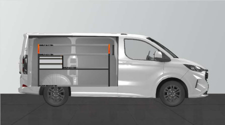 LS3 Van rack for Ford Custom & VW Transporter L1