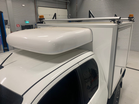 Cone box with interior long goods box