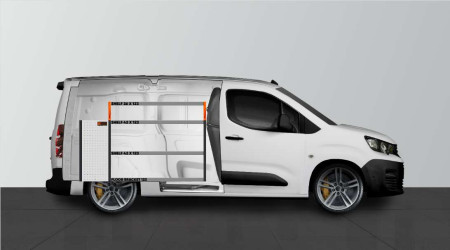 LB5 Van rack for Berlingo, Combo, Doblo Proace City & Partner L2