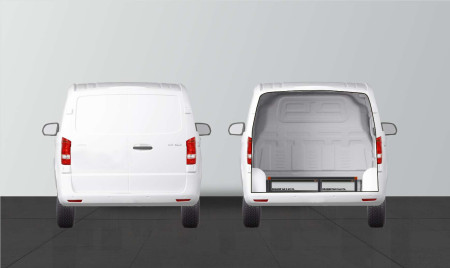 Double floor H:202mm 4-drawers for Mercedes Vito L3