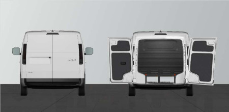 Double floor H:272 mm 3-drawers for KIA PV5 with standard partition wall