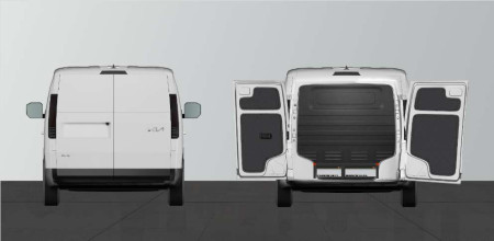 Double floor H:202 mm 4-drawers for KIA PV5 with standard partition wall