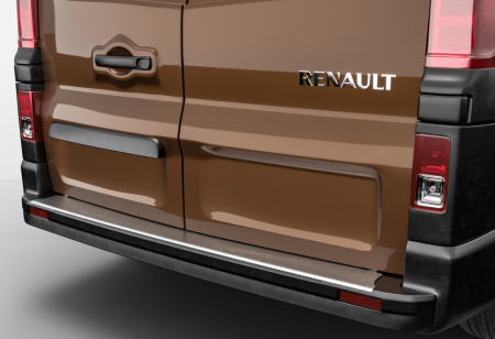 Aluminum Rear Bumper Protector for the Talento,  NV300, Vivaro  and Traffic 2014-.