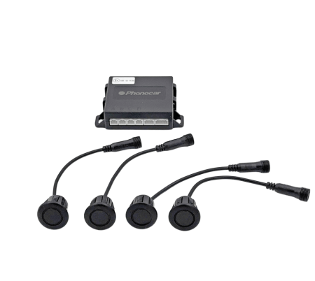Parking sensor that fits both the front and rear of the vehicle.