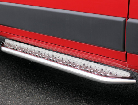  Step for sliding door in stainless steel for Proace Max, Ducato, Boxer and Jumper 2014-.