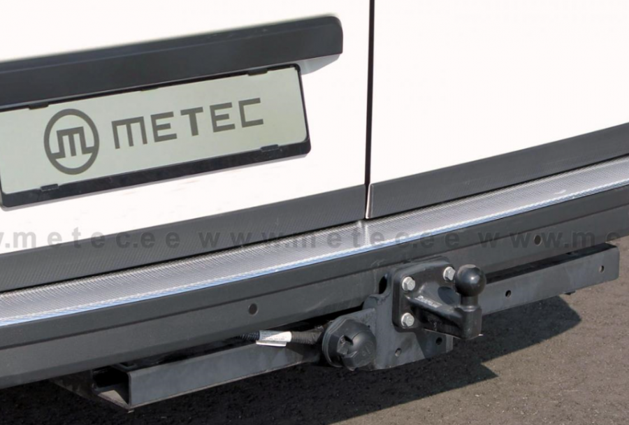 Rear bumper protector in stainless steel for VW Crafter 2017