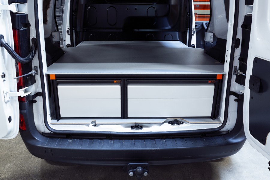 Underfloor (H:342mm) with 3 drawers for the Citan Long and Kangoo Standard