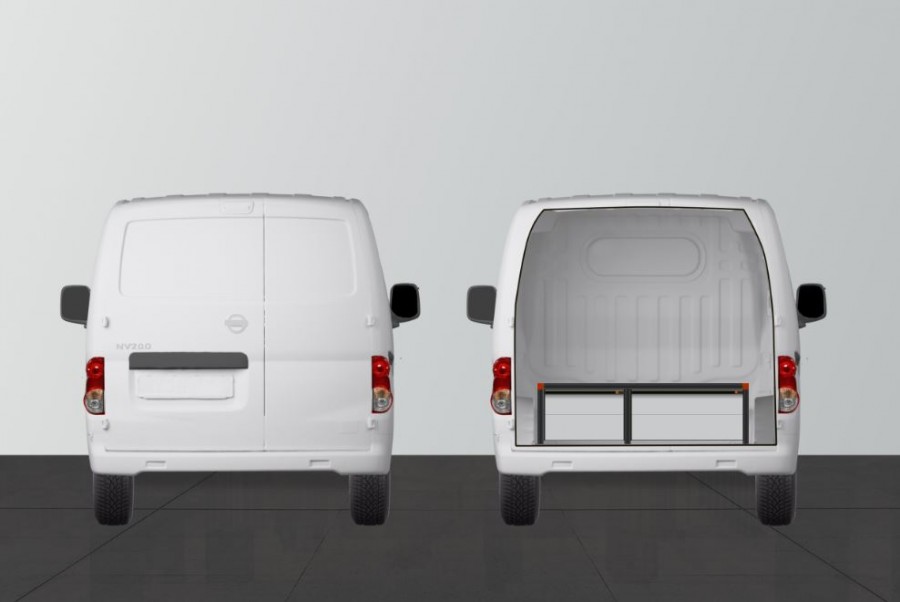 Underfloor (H:342mm) With 3 drawers for the Nissan NV200