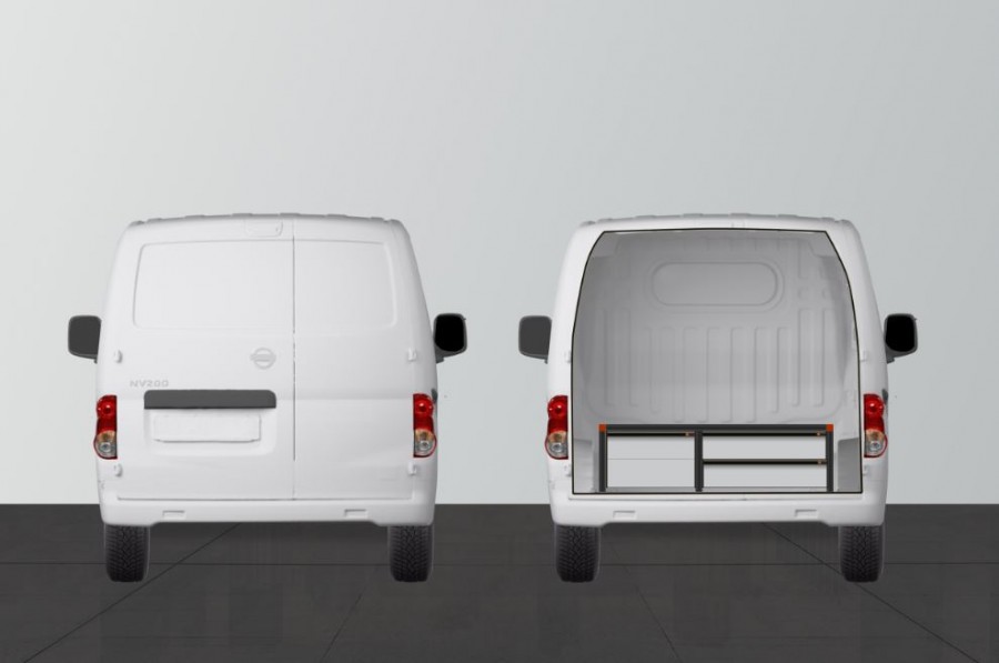 Underfloor (H:342) With 4 drawers for the Nissan NV200