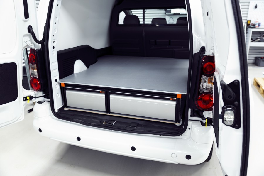 Underfloor (H:272mm) With 3-drawers for the Citroën Berlingo & Peugeot Partner L1