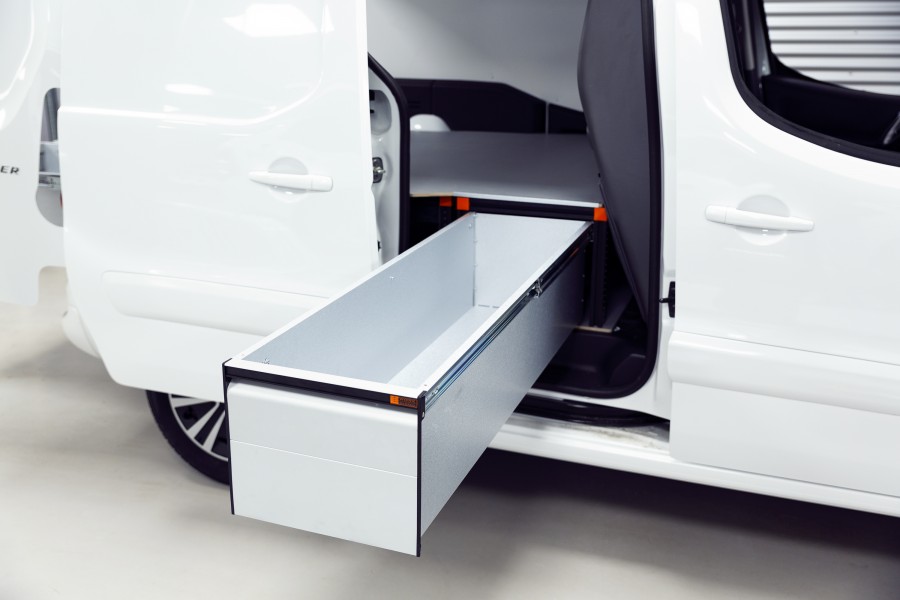 Underfloor (H:342mm) With 4 Drawers for the Citroën Berlingo & Peugeot Partner L1