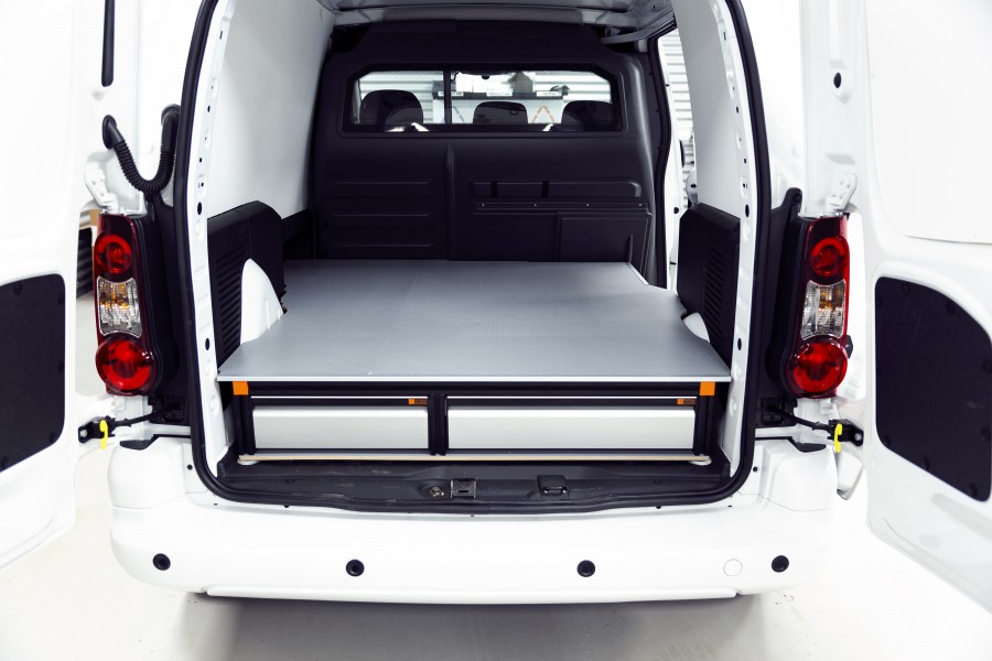 Underfloor (H:202mm) With 3 Drawers for the Citroën Berlingo & Peugeot Partner L2