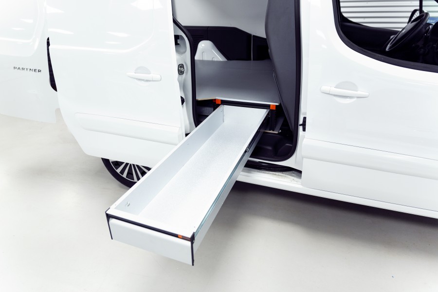 Underfloor (H:202mm) With 3 Drawers for the Citroën Berlingo & Peugeot Partner L2
