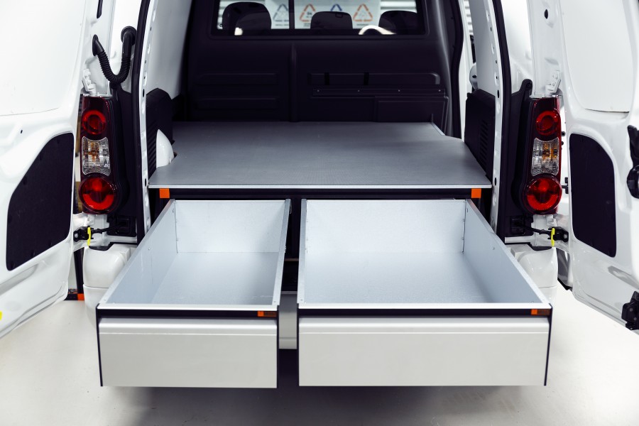 Underfloor (H:272mm) With 3 Drawers for the Citroën Berlingo & Peugeot Partner L2