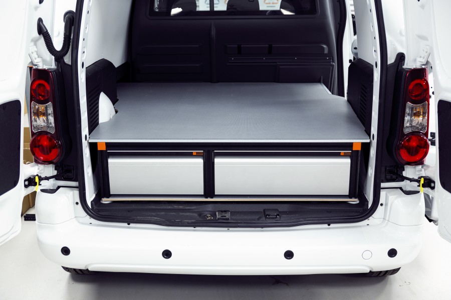 Underfloor (H:272mm) With 3 Drawers for the Citroën Berlingo & Peugeot Partner L2