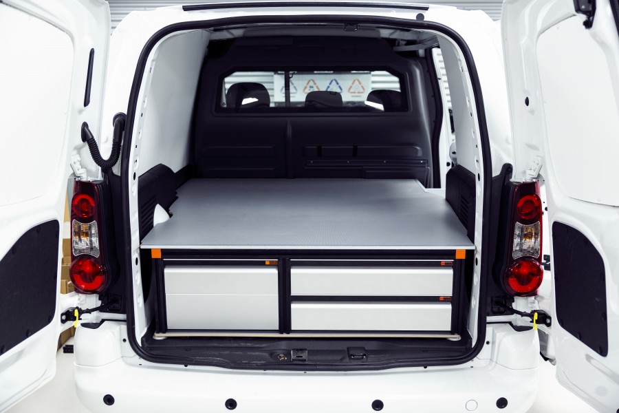 Underfloor (H:342mm) With 4 Drawers for the Citroën Berlingo & Peugeot Partner L2