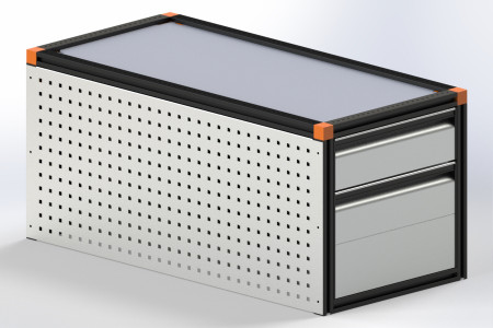 FS Drawer unit 1225x507.5x490 mm Mod1 140+280 Drawers.