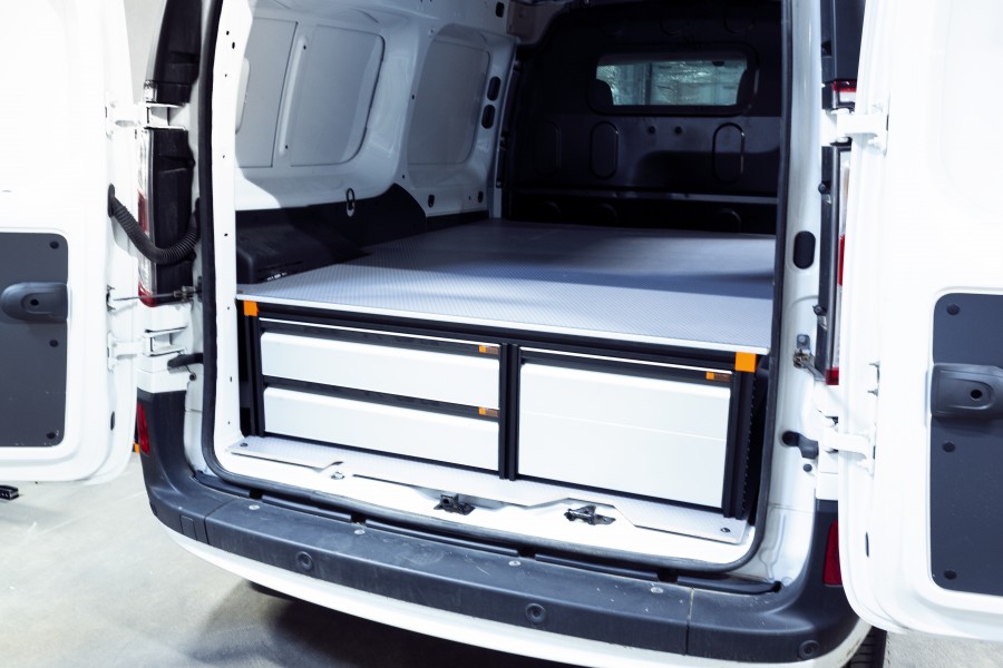 Underfloor (H:342mm) With 4 drawers for the Mercedes Citan & Renault Kangoo L2