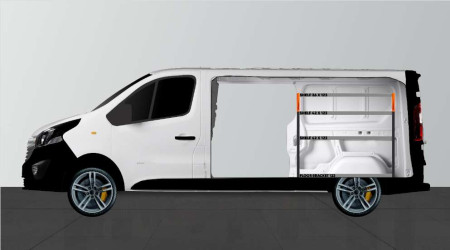 SHORT42 Van rack for Talento, NV300 & Trafic L2