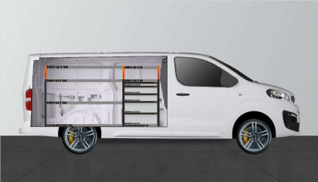 PRO5 Van rack for Expert, Jumpy, Vivaro, Scudo & ProAce