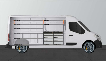 MAX10 Van rack for Movano, Master & NV400 L3