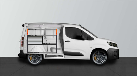 LS3 Van rack for BERLINGO, COMBO, PROACE CITY & PARTNER L1