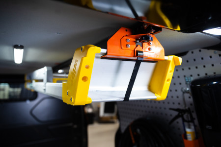 Interior, spring-loaded ladder rack 1400 mm