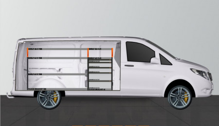 V-PRO Bilinredning till Mercedes Vito Extra Lång