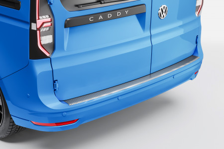 Rear bumper protector in stainless steel for VW Caddy 2021-.