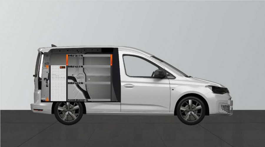 LB3 Van rack for VW Caddy Cargo L1 Work System