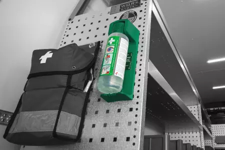 Security products such as anti-theft devices, alarms and fire extinguishers for your transport vehicle