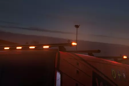 Integrated Warning Lights in roof rack
