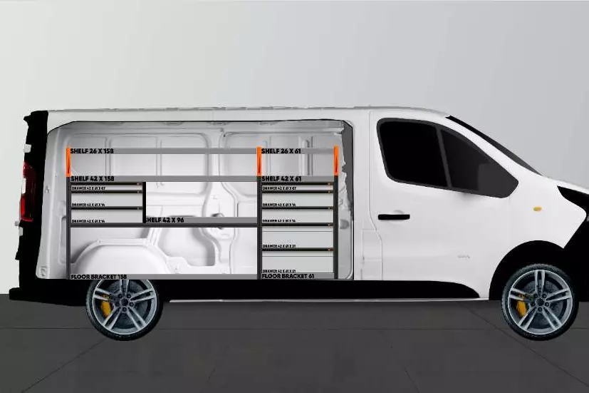 Expert8 Van Racking Renault Trafic