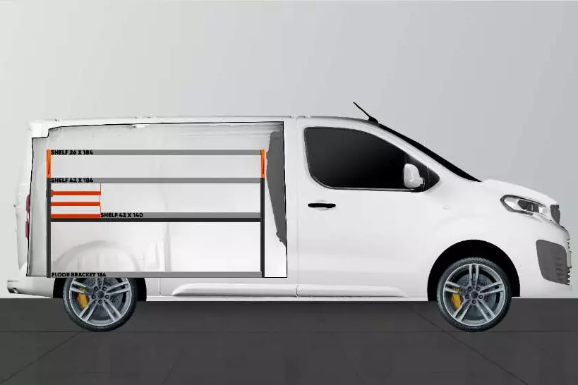 SS3 van racking Fiat Scudo