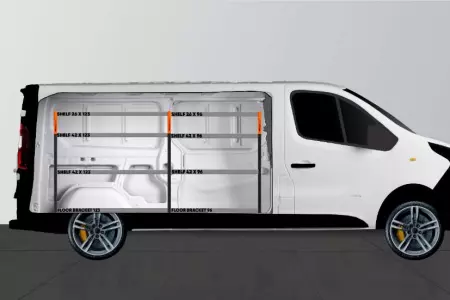 BASE42 Van rack for Talento, NV300 & Trafic L2