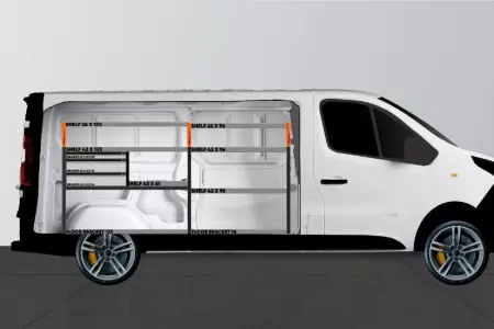LS3 Van rack for Talento, NV300 & Trafic L2