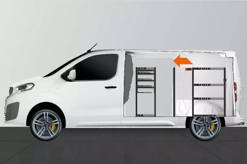 LD42 van racking Fiat Scudo
