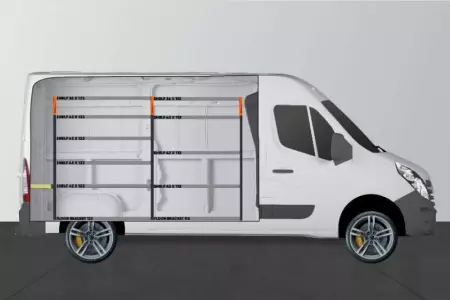 BASE42 Van rack for Movano, Master and NV400 L2H2