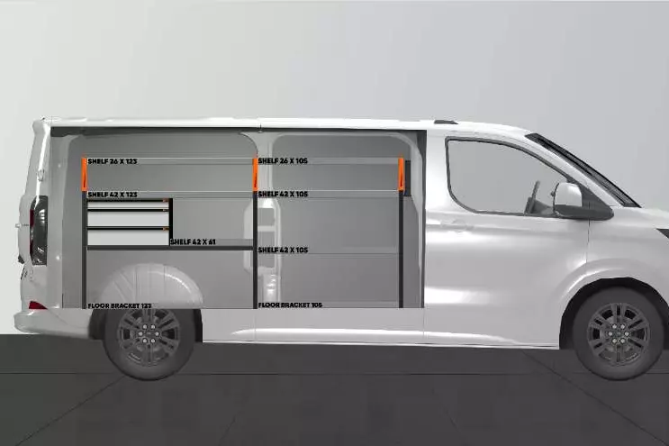 LS3 van racking Ford Custom
