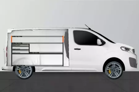 LS3 Van rack for Expert, Jumpy, Vivaro, Scudo & ProAce L2