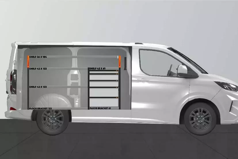 PRO5 van racking  