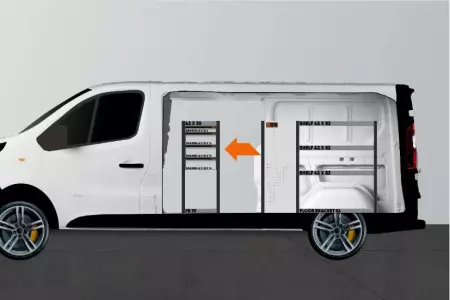 LD42 Van rack for Talento, NV300 & Trafic L2