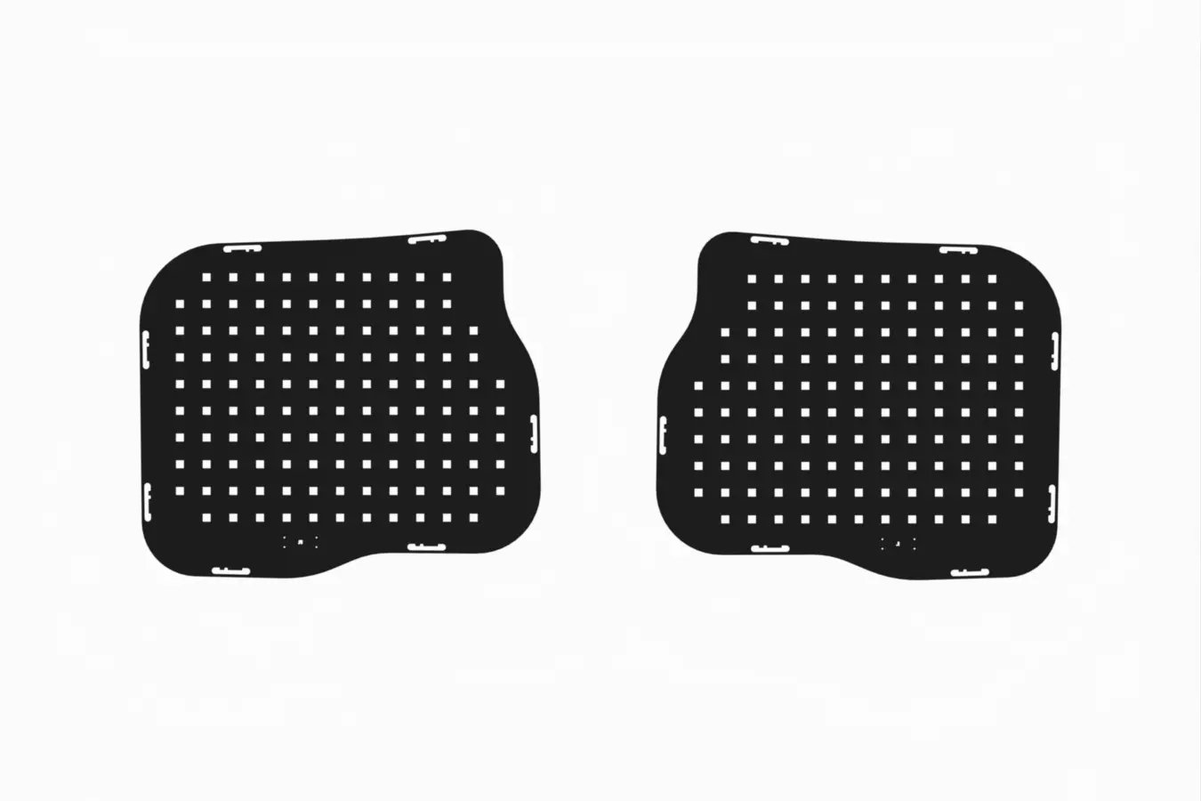 Tool boards for rear doors Fiat Scudo