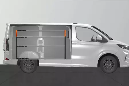 BASE42 Van rack for Ford Custom & VW Transporter L1