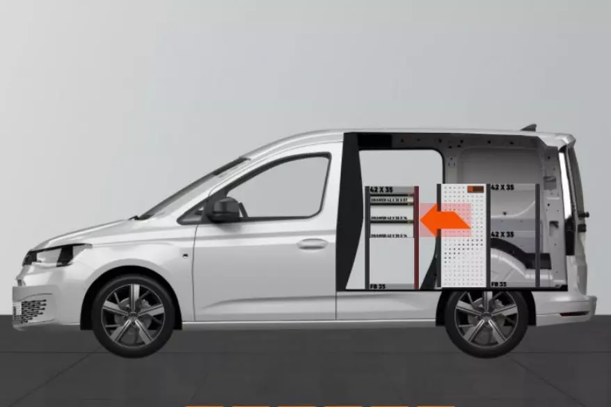 LD42 van racking VW Caddy