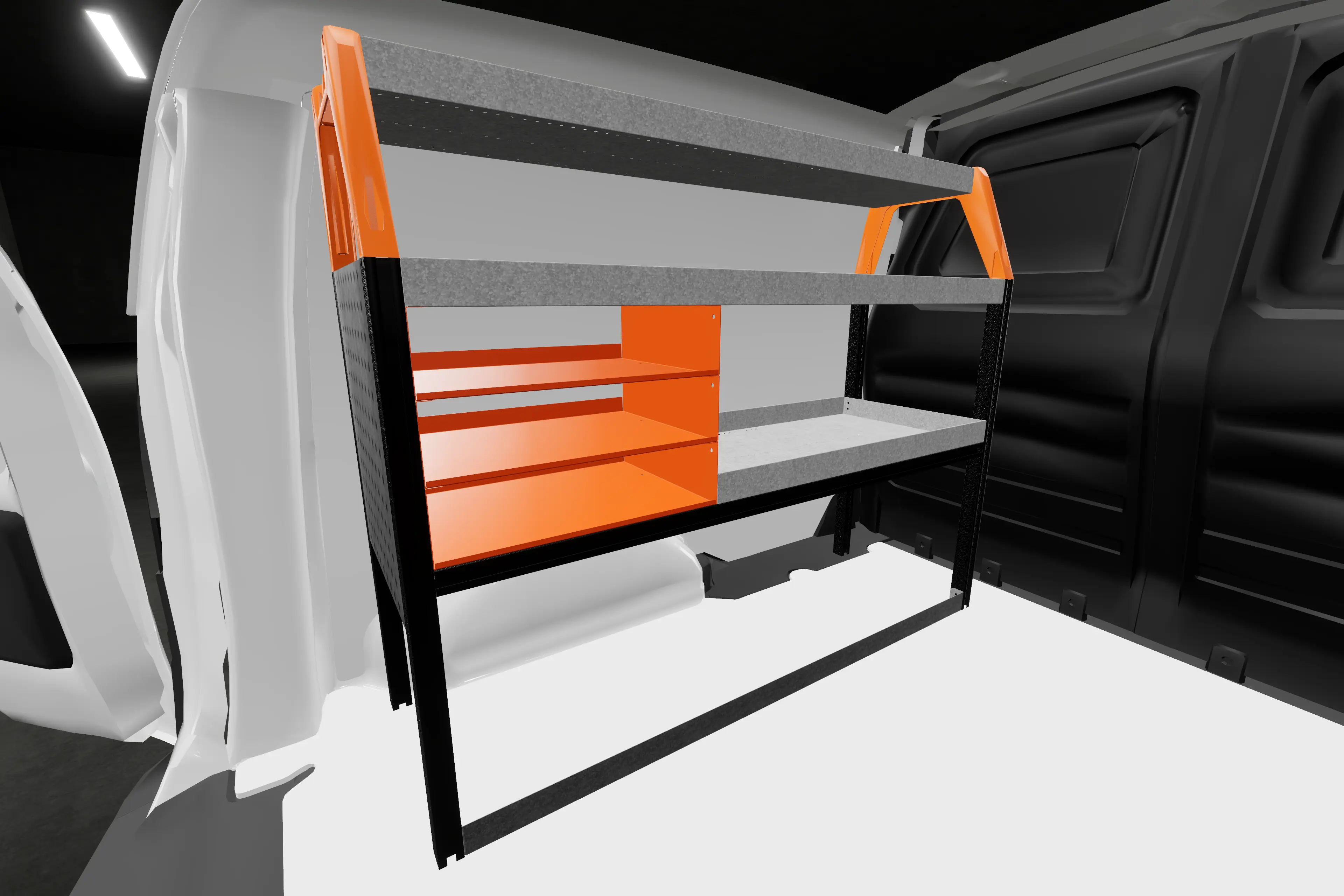SS3 van racking Renault 