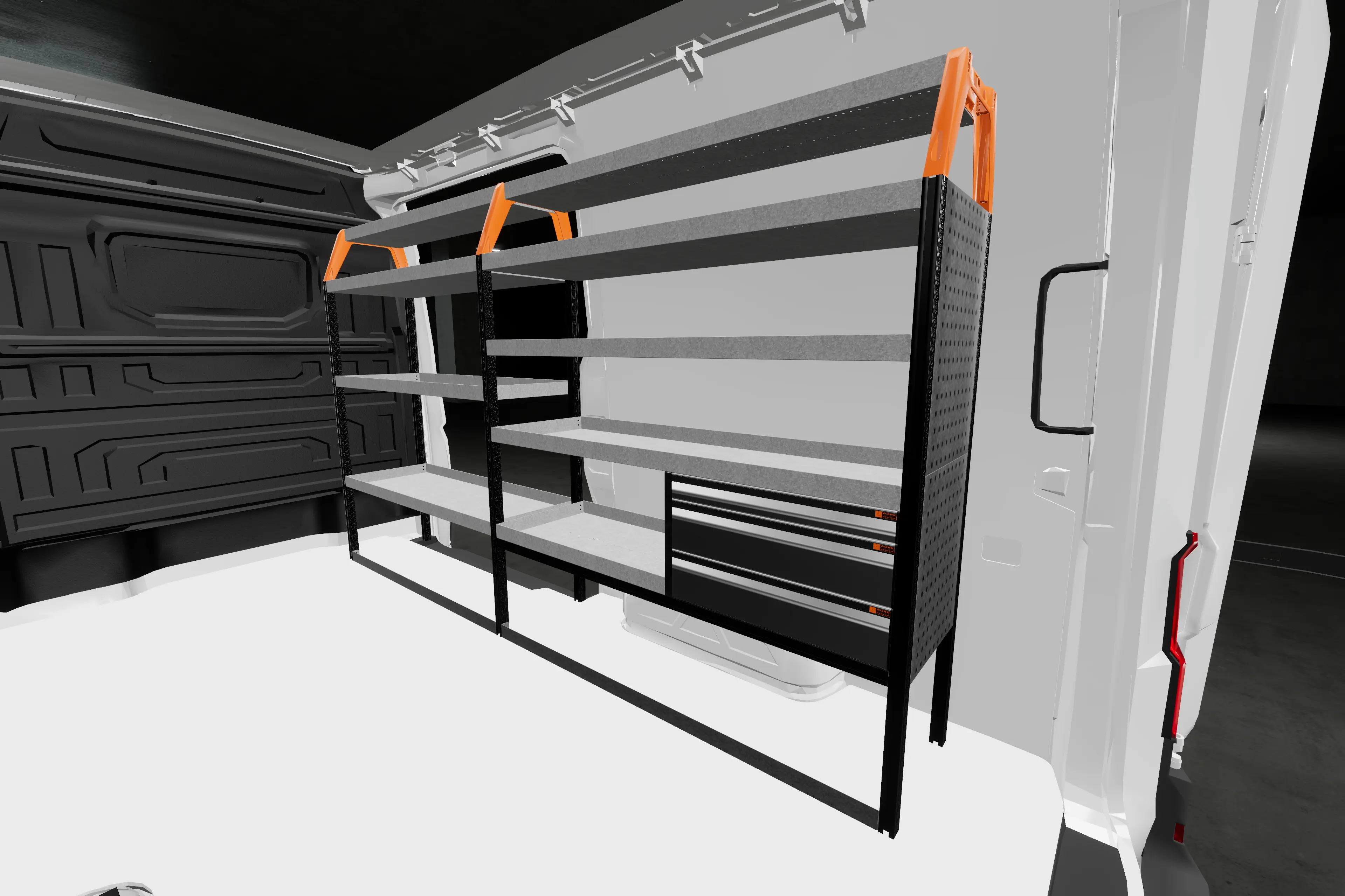 LS3 van racking MAN 