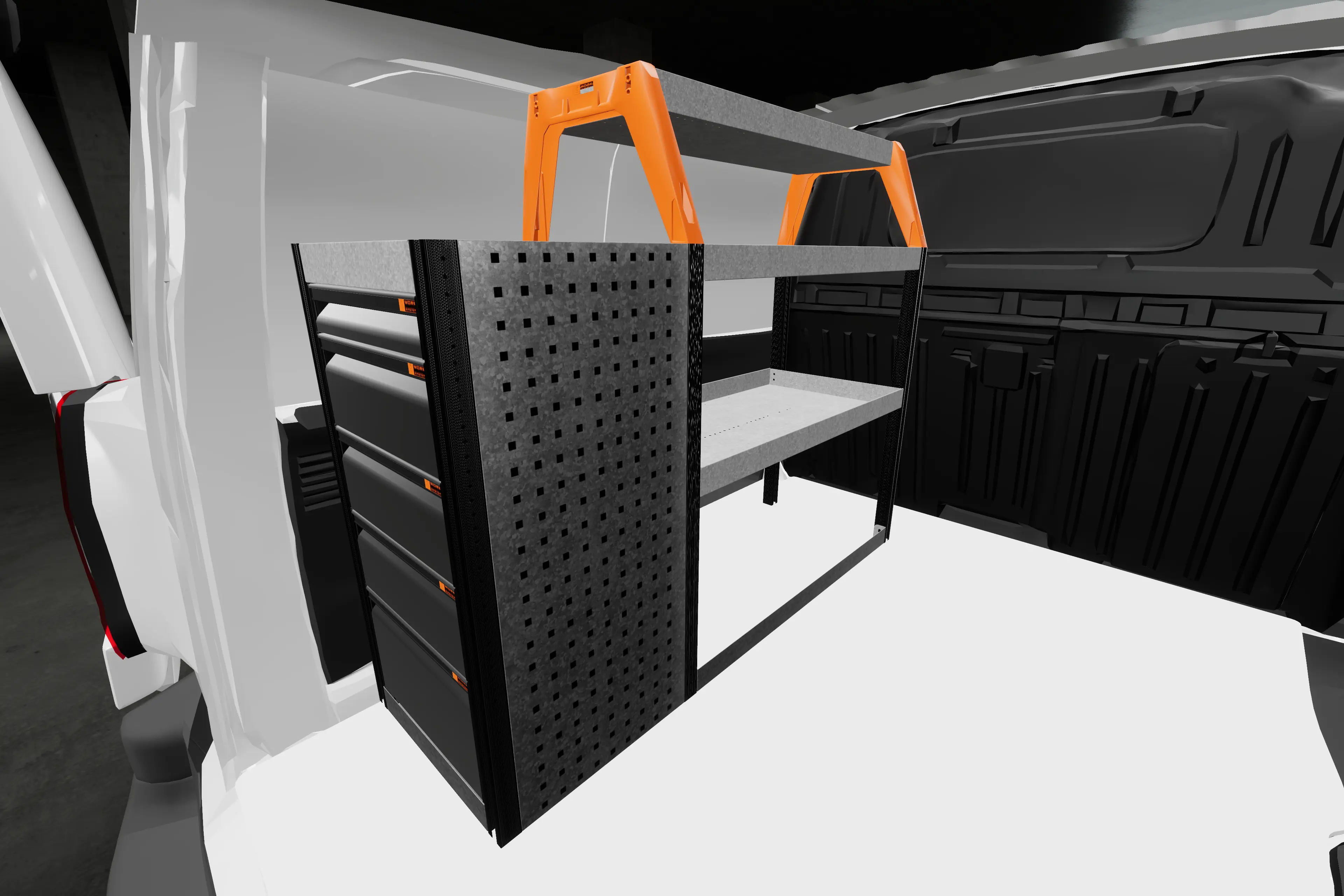 LB5 van racking Vauxhall 
